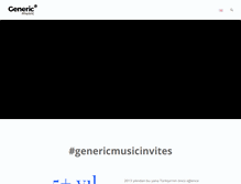 Tablet Screenshot of genericmusic.net